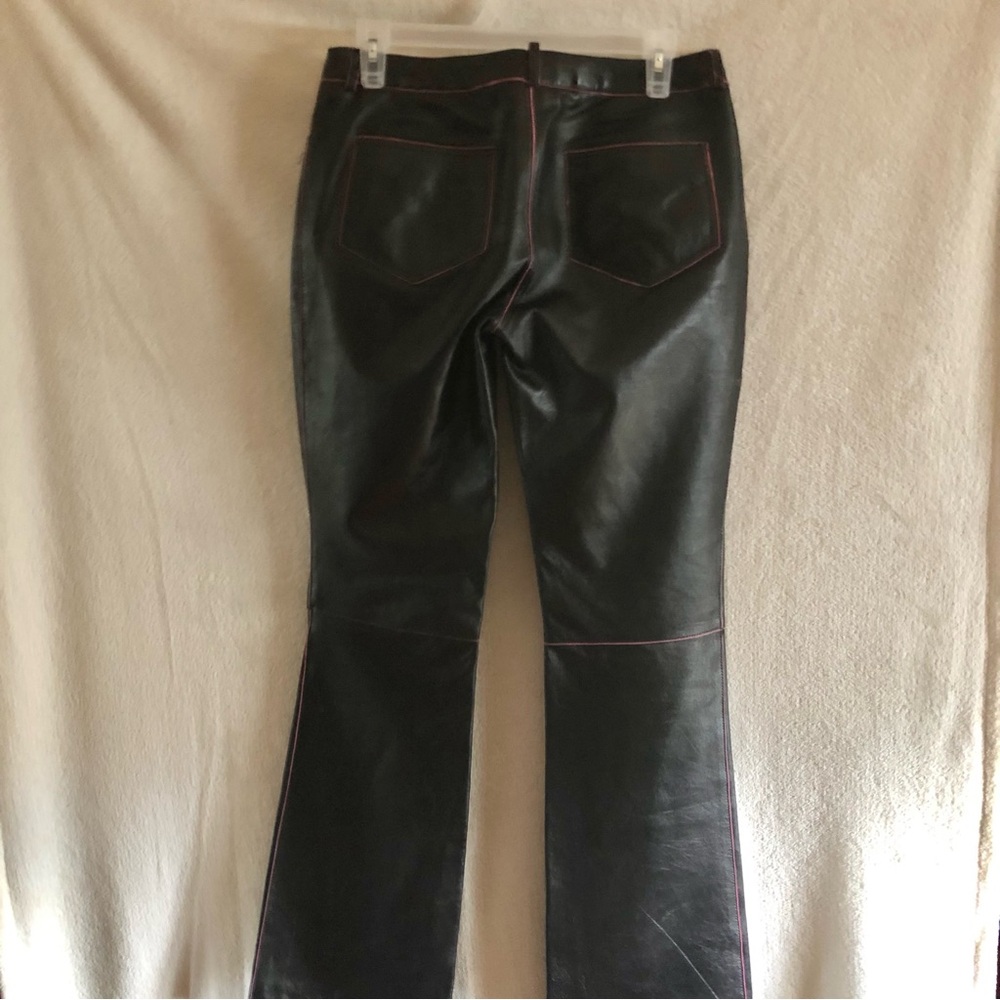 Betsey Johnson leather bootcut pants black - Picture 4 of 7